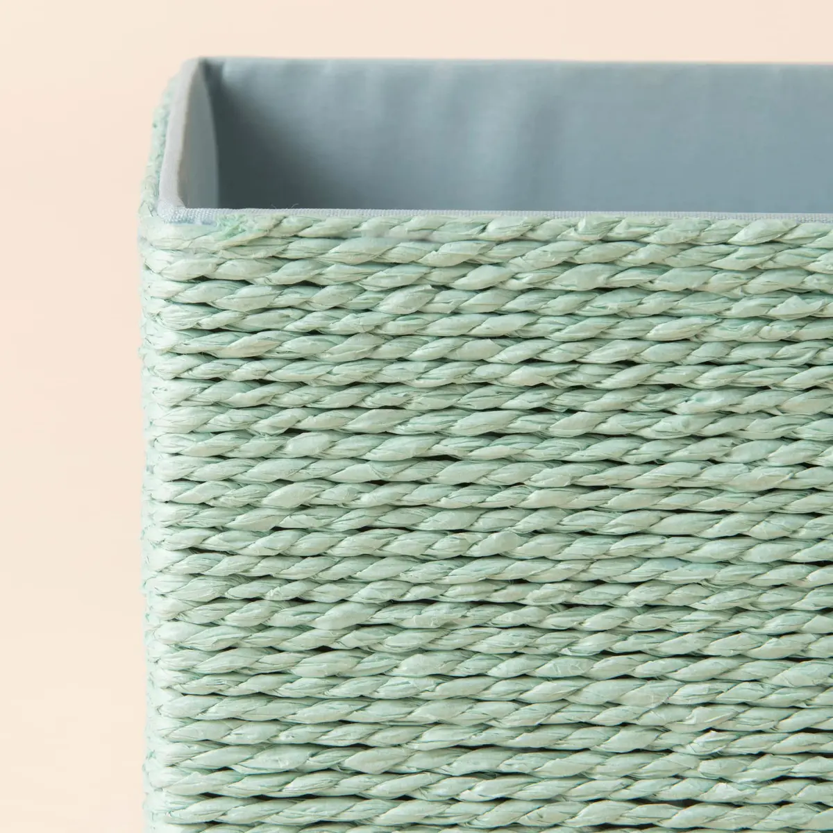 LA JOLIE MUSE Bathroom Basket Organizers, Paper Rope Storage, Green 4 Pack | Eco-Friendly & Versatile - view 6
