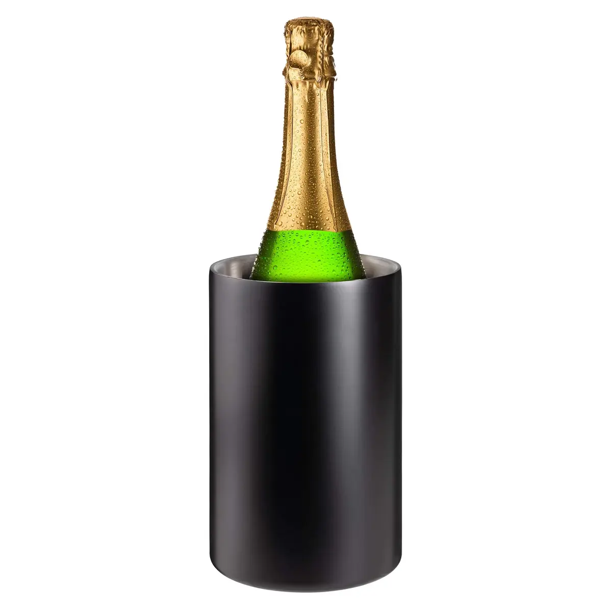 Villa & Marx Wine Chiller Black | Double Walled Insulated Bottle Cooler (Large) - view 2
