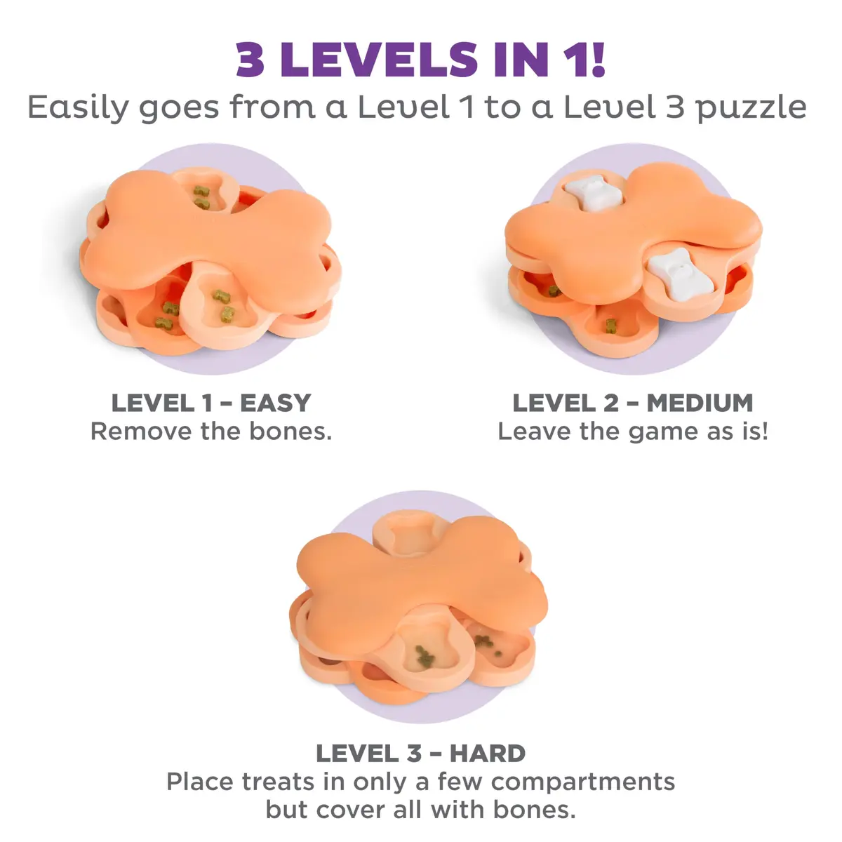 Outward Hound Nina Ottosson Puppy Tornado Puzzle Dog Toy, Level 2, 9.8" | Interactive Treat Challenge for Dogs - view 4