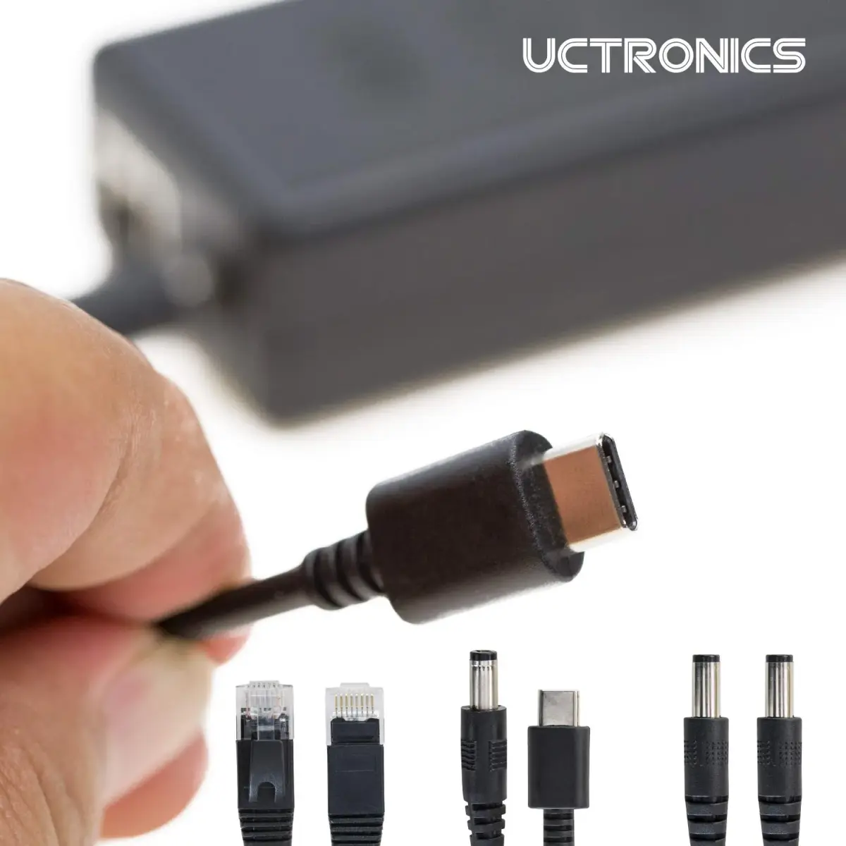 UCTRONICS PoE Splitter 5V 4A Barrel Jack/USB-C | IEEE 802.3at Compliant for Raspberry Pi 4 & Jetson Nano - view 3