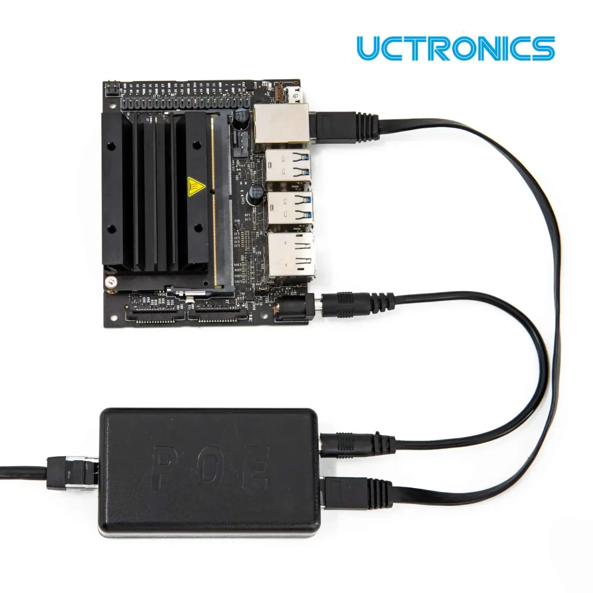 UCTRONICS PoE Splitter 5V 4A Barrel Jack/USB-C | IEEE 802.3at Compliant for Raspberry Pi 4 & Jetson Nano - view 4