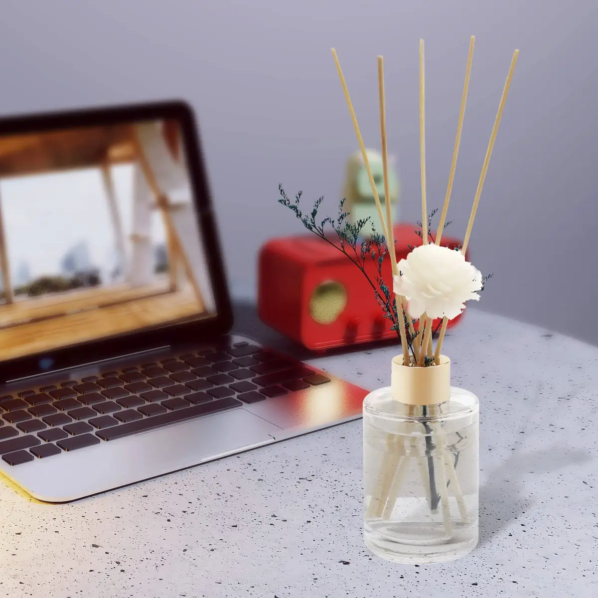 VFULIE 100PCS Reed Diffuser Sticks 10 inches (25.4 cm) | Natural Rattan for Aroma Diffusion - view 5