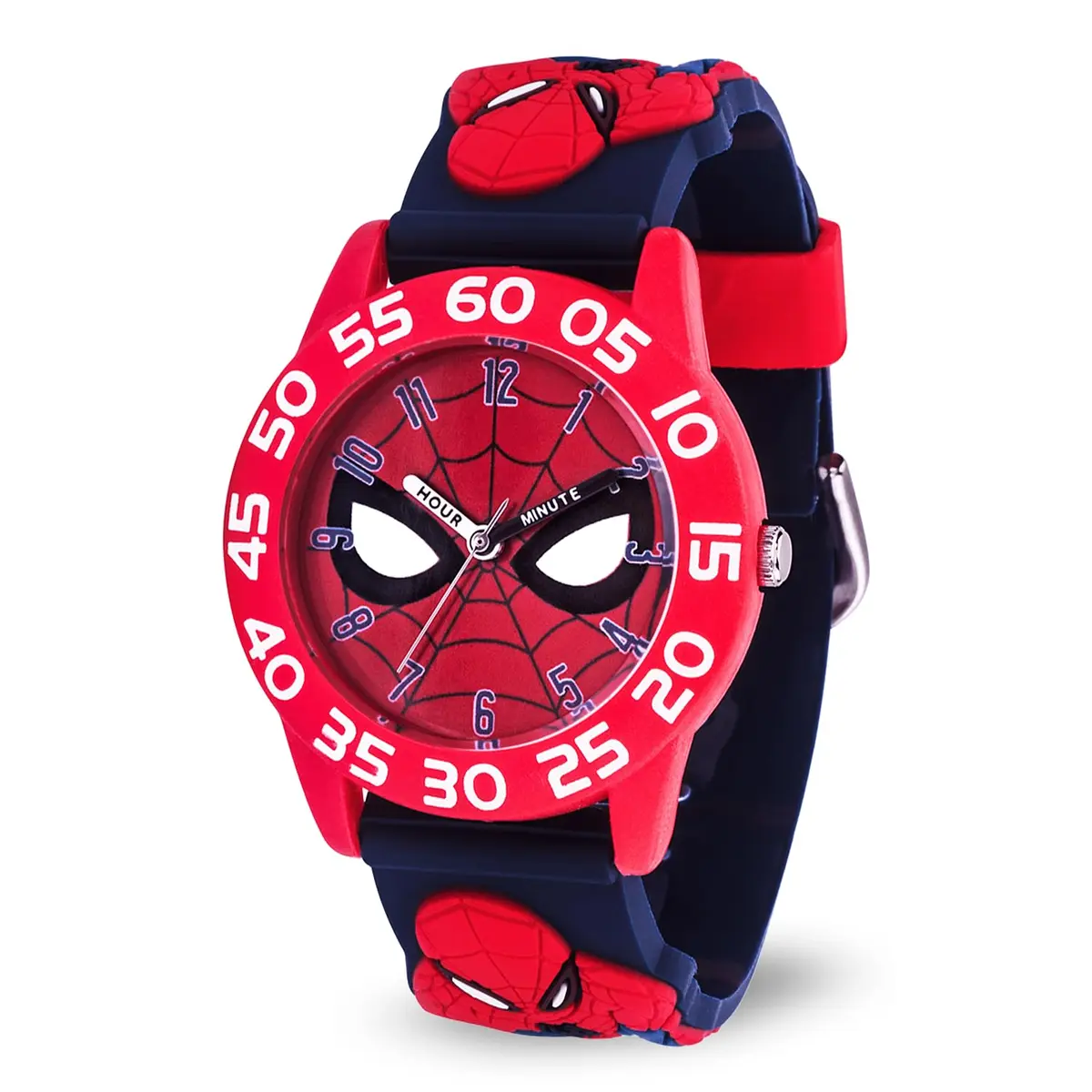 Marvel Spider-Man Kids Watch – Red Plastic Strap & 30M Water Resistance (32mm Dial, Official Licensed Toy) - main product image