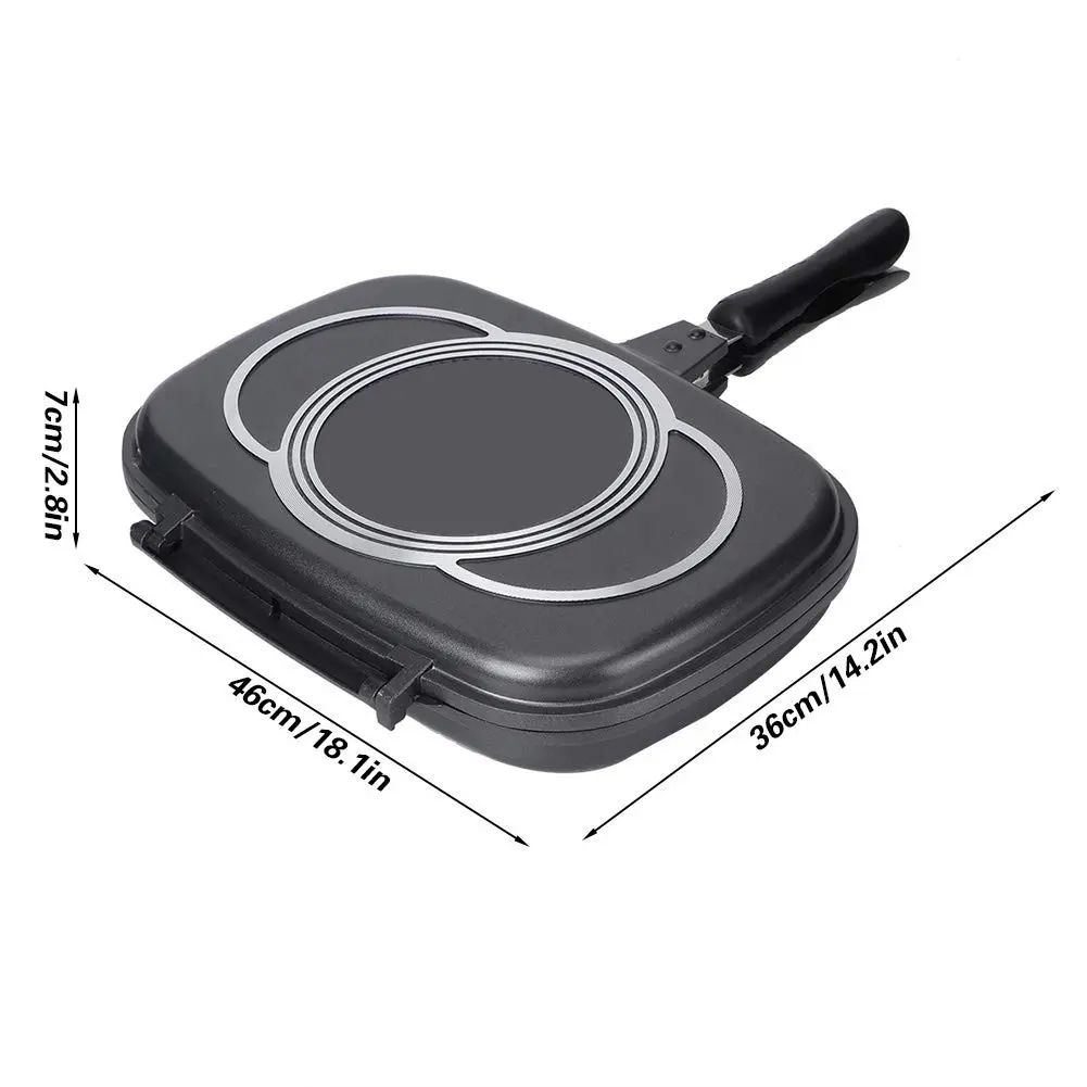 FastUU Double-Sided Pressure Frying Pan 46cm (18.1in) | Seals Food for Healthier Cooking - view 8