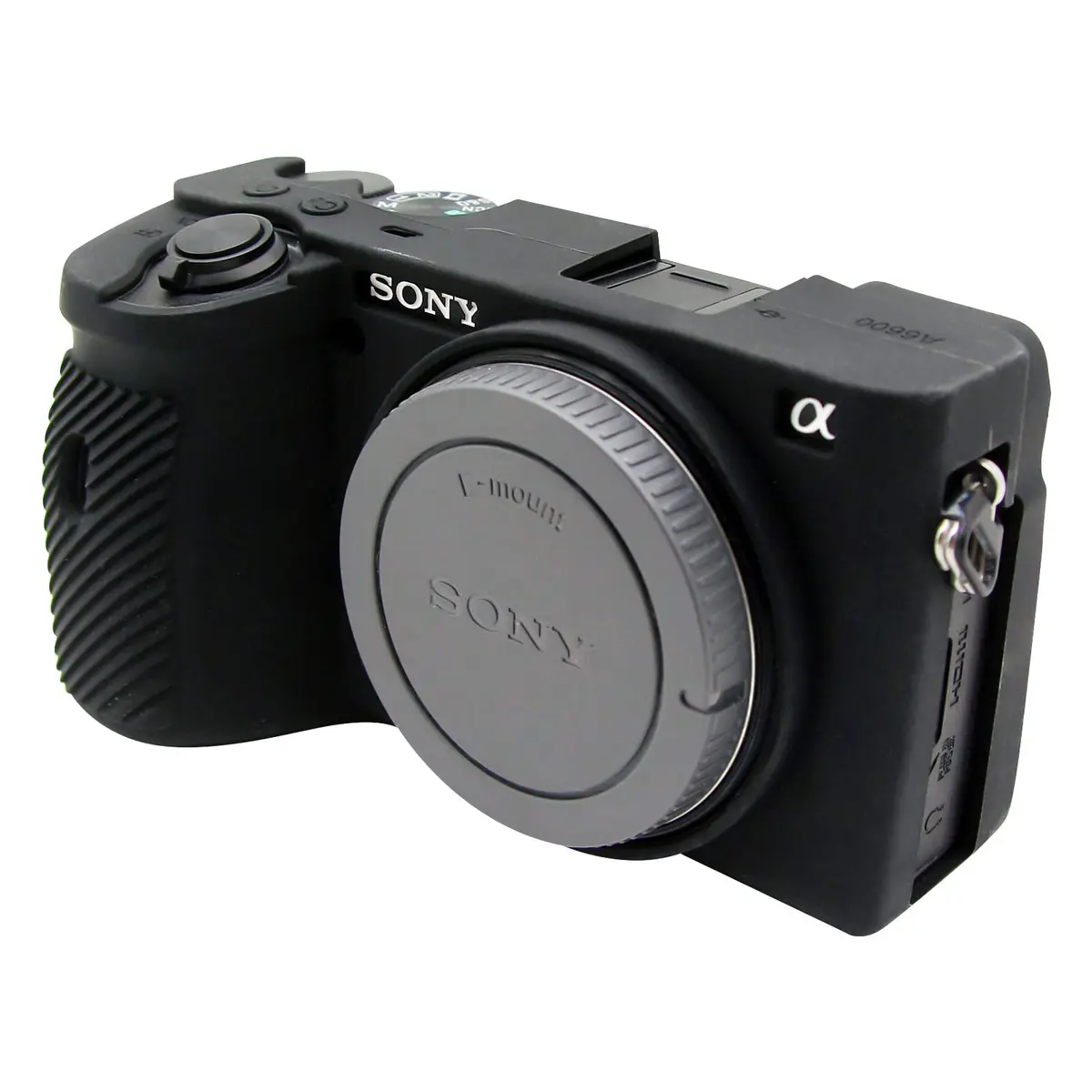 Easy Hood Silicone Camera Case for Sony A6600 Alpha 6600 ILCE-6600 Black | Compact & Durable - main product image