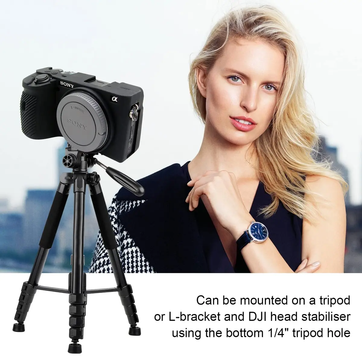 Easy Hood Silicone Camera Case for Sony A6600 Alpha 6600 ILCE-6600 Black | Compact & Durable - view 6