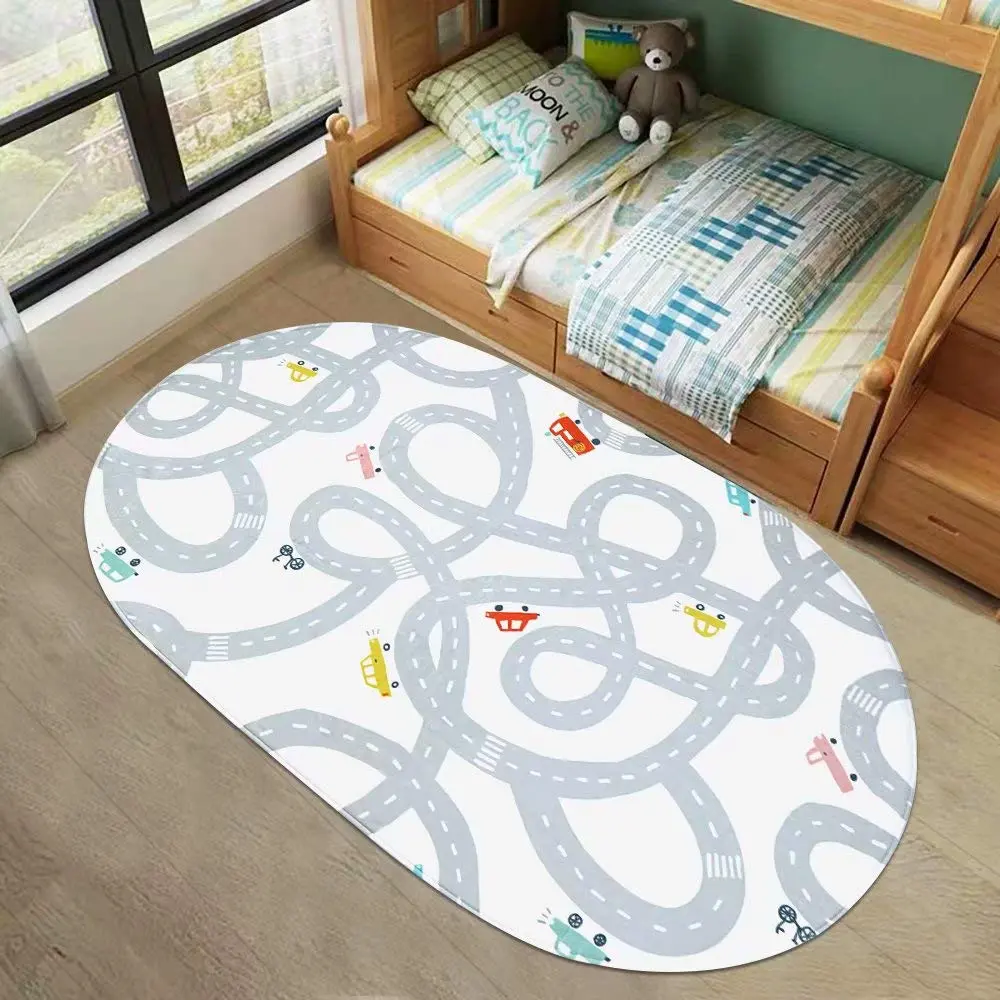 LIVEBOX Kids Road Traffic Rug 4'x6' | Washable, Non-Slip Playmat for Kids - view 6