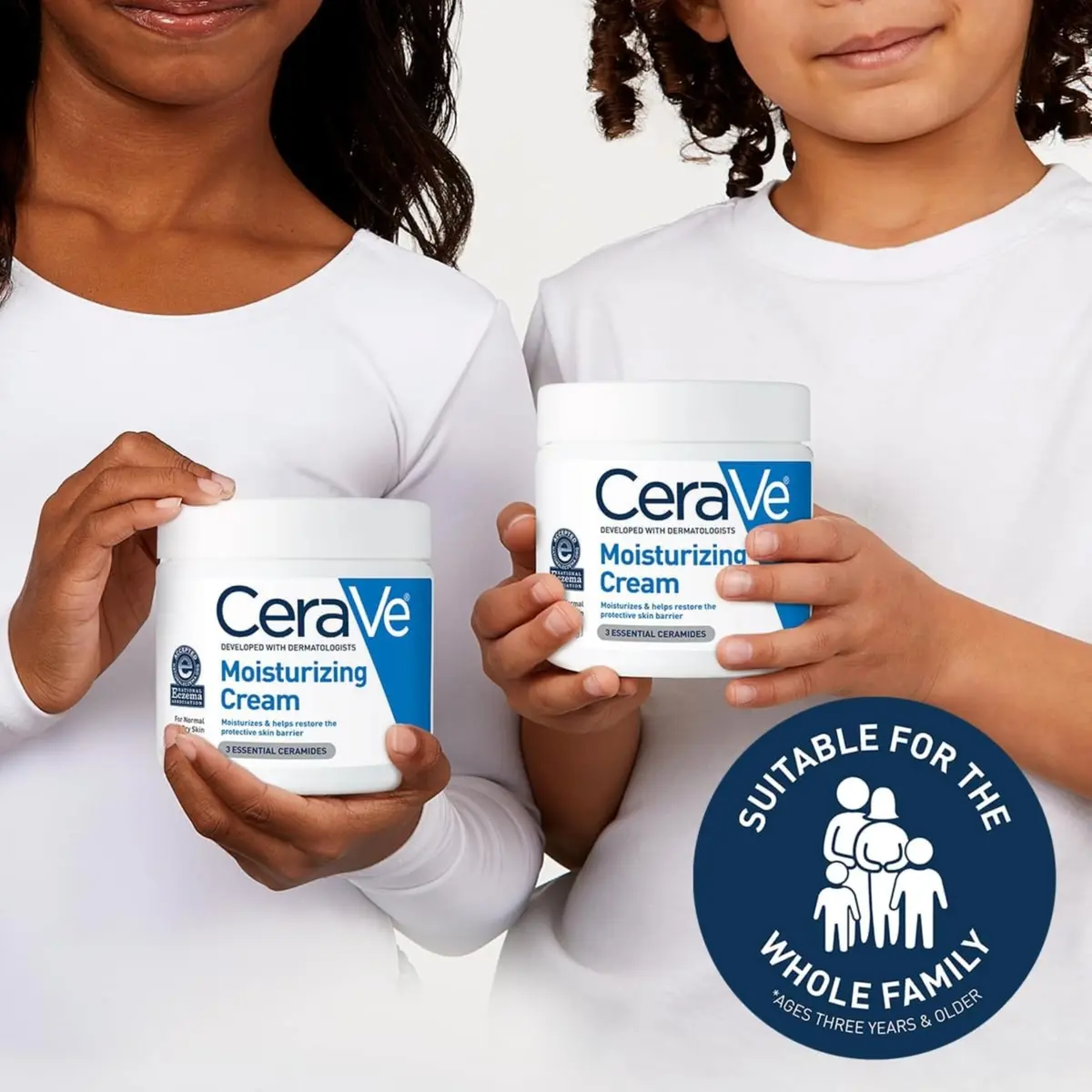 CeraVe Moisturizing Cream Face Body Moisturizer 237ml (8 Fl Oz) | Dermatologist-Developed Hydration - view 9