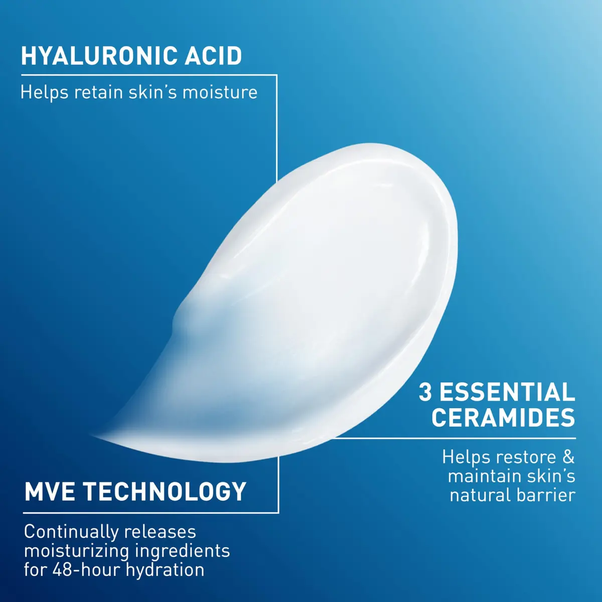 CeraVe Moisturizing Cream Face Body Moisturizer 237ml (8 Fl Oz) | Dermatologist-Developed Hydration - view 3