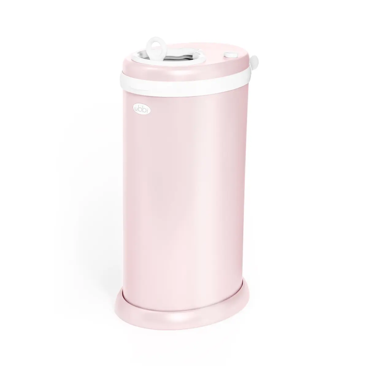 Ubbi Stainless Steel Diaper Pail Blush Pink | Odor-Locking, No Special Bags, Award-Winning (70-120 chars) - main product image