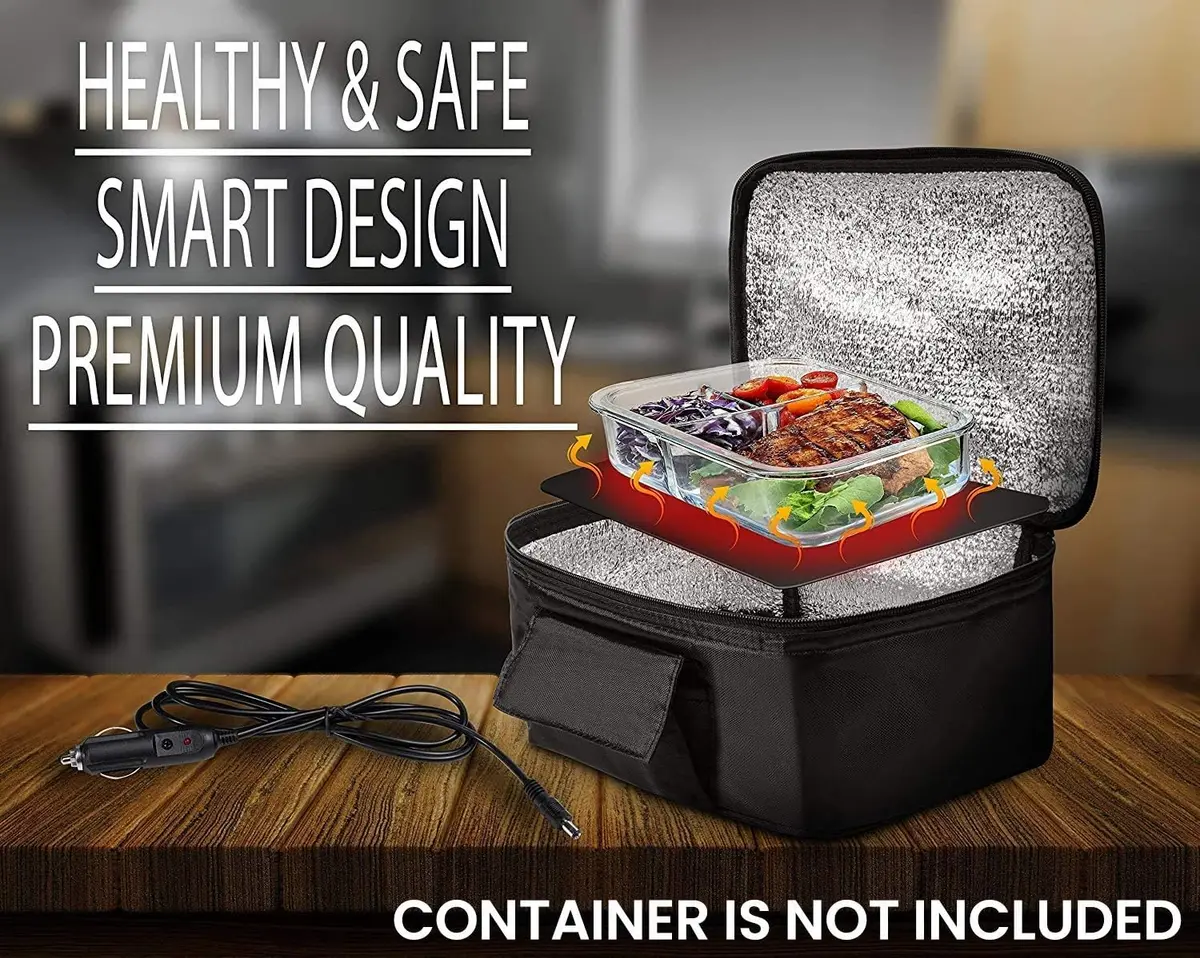 Zento Deals Heating Lunch Box – 12V Portable Mini Electric Warmer for Car Food | Compact, Lightweight & Safe - view 3