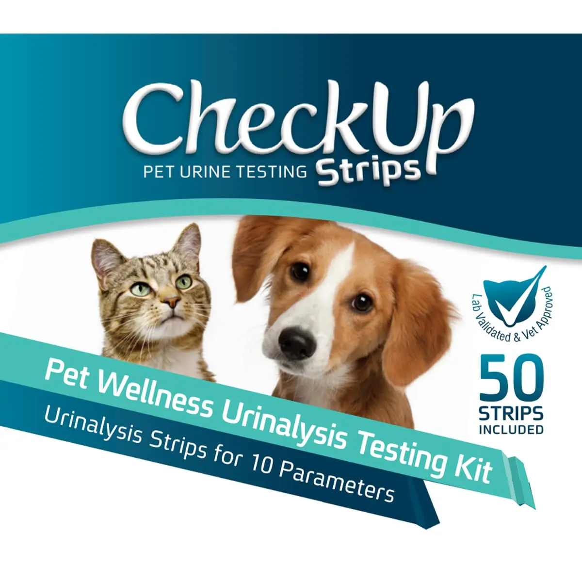 KIT4CAT CheckUp Urine Test Strips for Cats & Dogs, 50 Count | 10 Parameters for Pet Health Monitoring - view 7