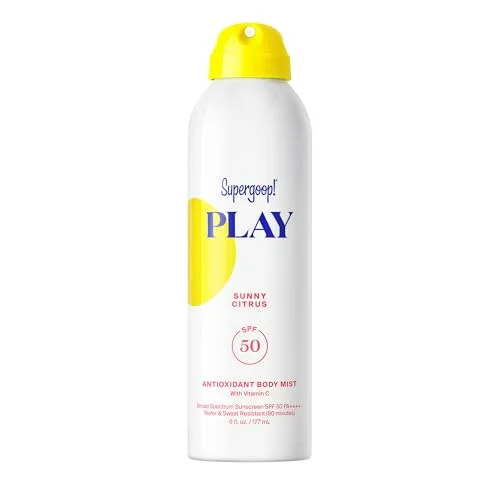 Supergoop! PLAY Antioxidant Body Mist SPF 50, 6 fl oz | Broad Spectrum Sunscreen Spray for Active Days - main product image