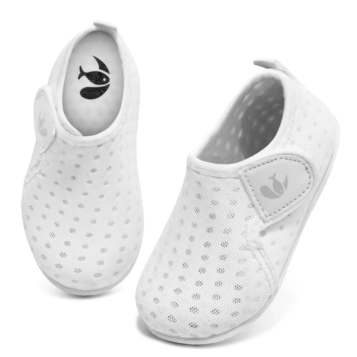 FEETCITY Water Shoes White 12-18 Months | Quick Dry, Non-Slip, Breathable Infant Aqua Socks - main product image