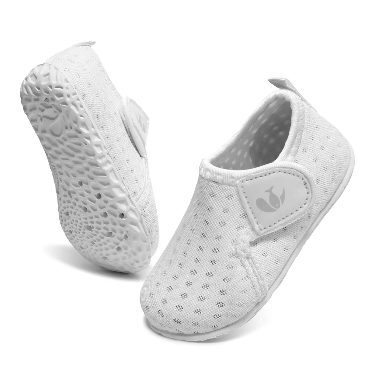 FEETCITY Water Shoes White 12-18 Months | Quick Dry, Non-Slip, Breathable Infant Aqua Socks - view 4
