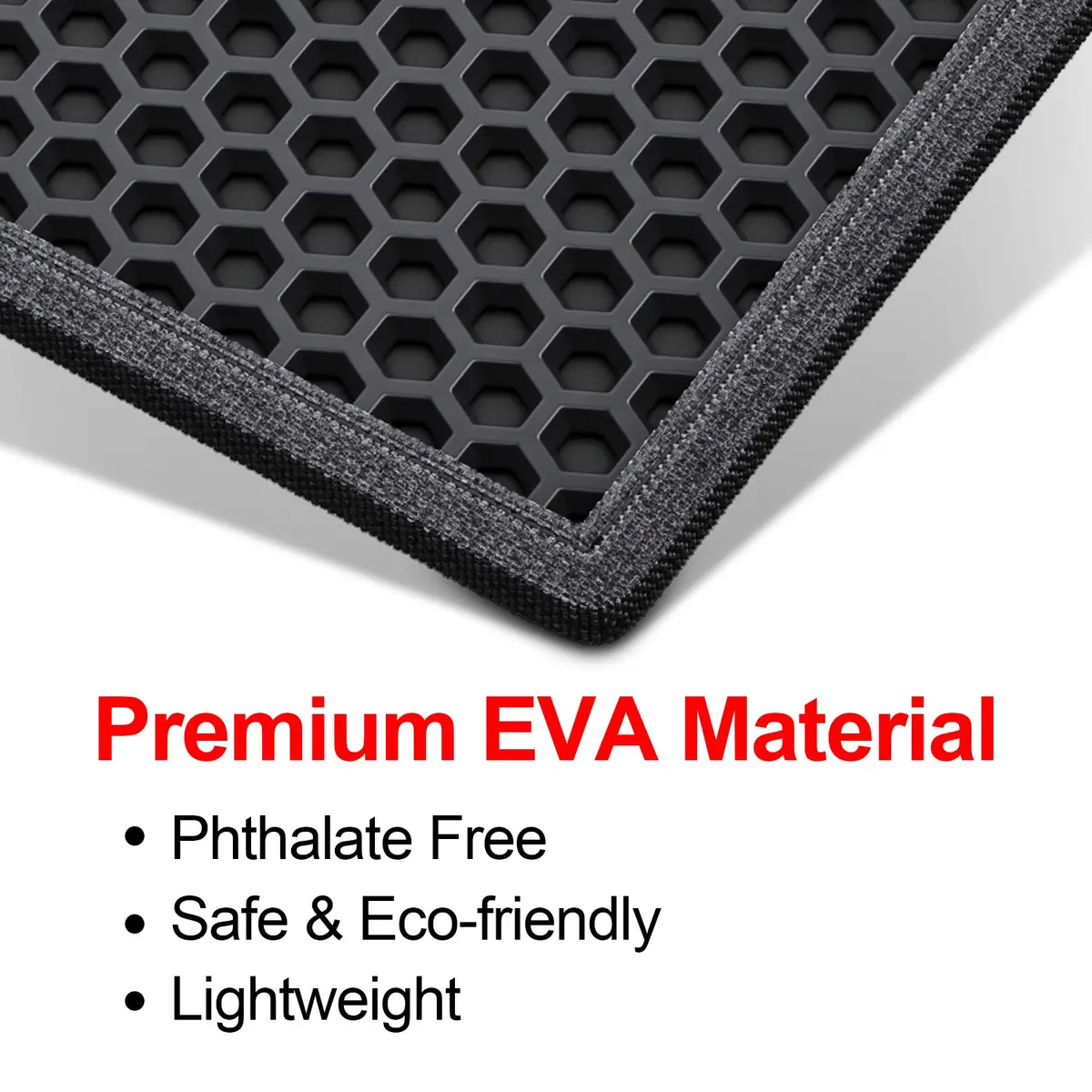 Waretary Cat Litter Mat, 36"x30" Waterproof, Scatter Control, Black - view 5