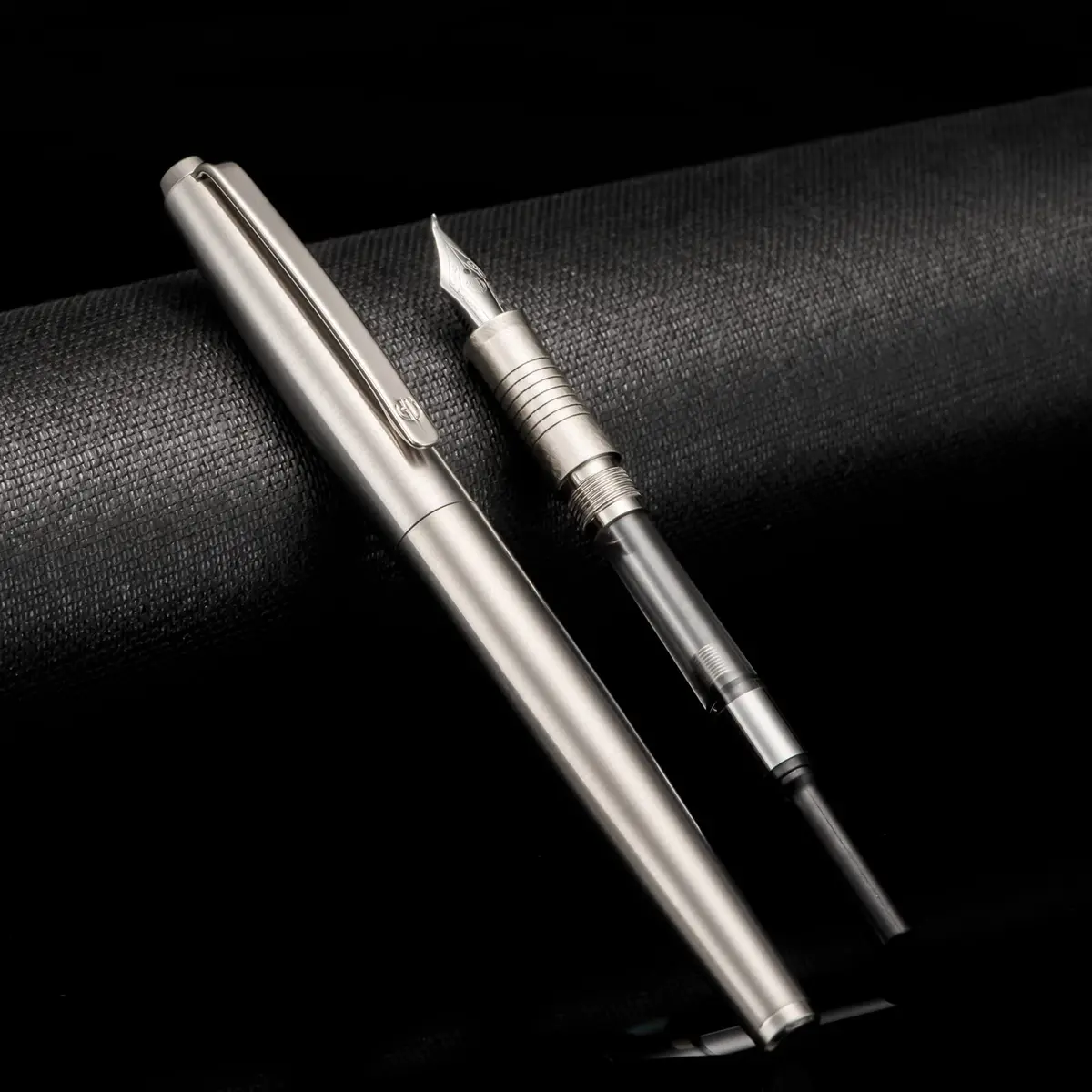 Lanxivi Stainless Steel Fountain Pen Bent Nib Art Calligraphy 138mm | Premium Fude Pen for Sketching & Signature - view 4