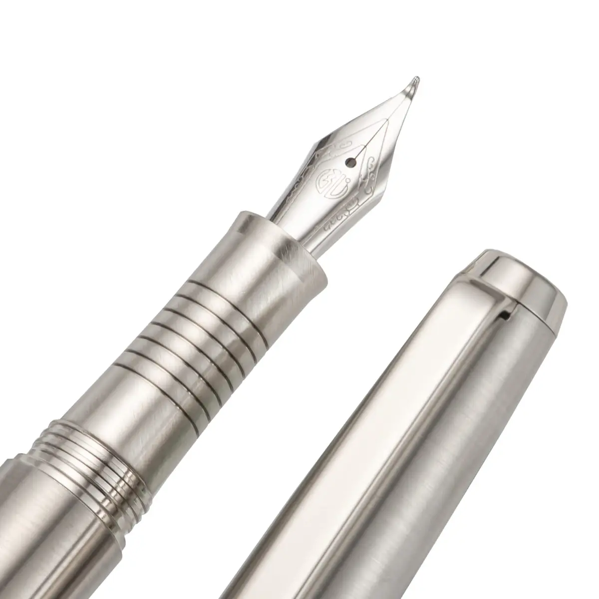 Lanxivi Stainless Steel Fountain Pen Bent Nib Art Calligraphy 138mm | Premium Fude Pen for Sketching & Signature - view 5