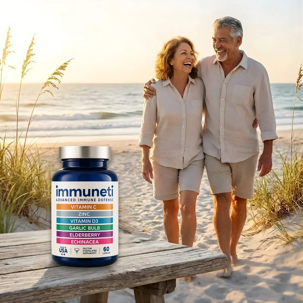 IMMUNETI Immuneti Advanced Immune Support – Doctor Formulated 6-in-1 Daily Supplement – Made in USA (60 Count, Capsules) | Vital Nutrients & Antioxidants - view 6