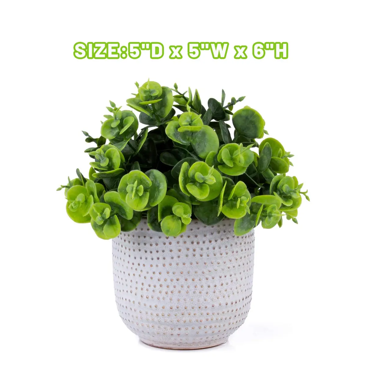 Karlliu Artificial Plants in Ceramic Planter 5" x 6" | Lifelike Succulent Decor for Home & Office - view 7