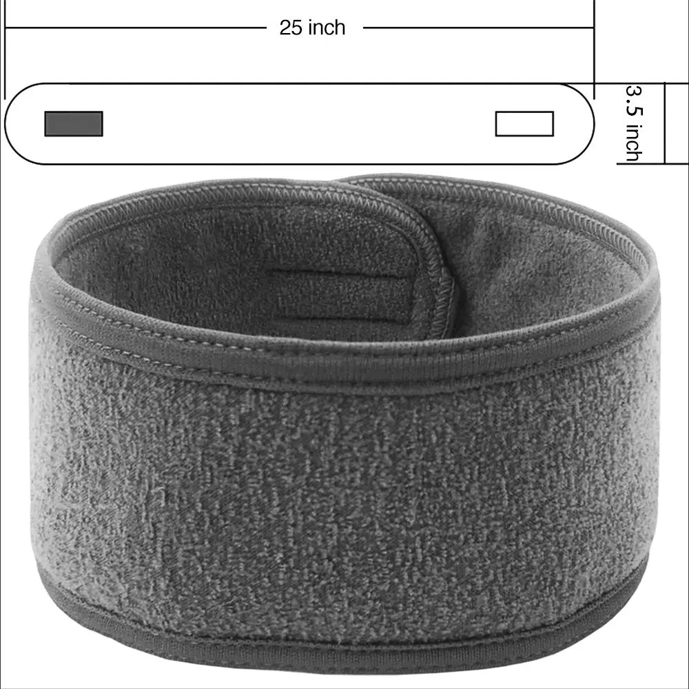 Denfany Soft Terry Cloth Spa Headband 25cm (8.5cm Wide) | Adjustable & Absorbent for Face Washing & Yoga - view 4