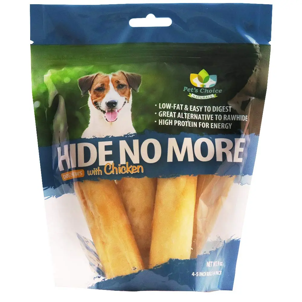 Pet’s Choice HideNoMore Chicken Chew Treats 4-5" | Rawhide-Free, High-Protein Dog Chew - main product image