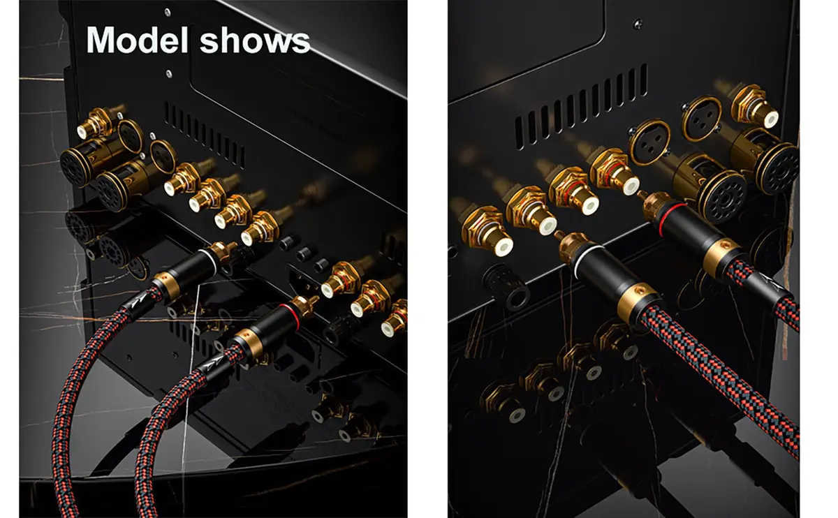 Primeda Audiophile 2RCA to 2RCA Stereo Audio Cable 2.0 m (6 Feet) | Oxygen-Free Copper Core, Gold-Plated Connectors - view 7