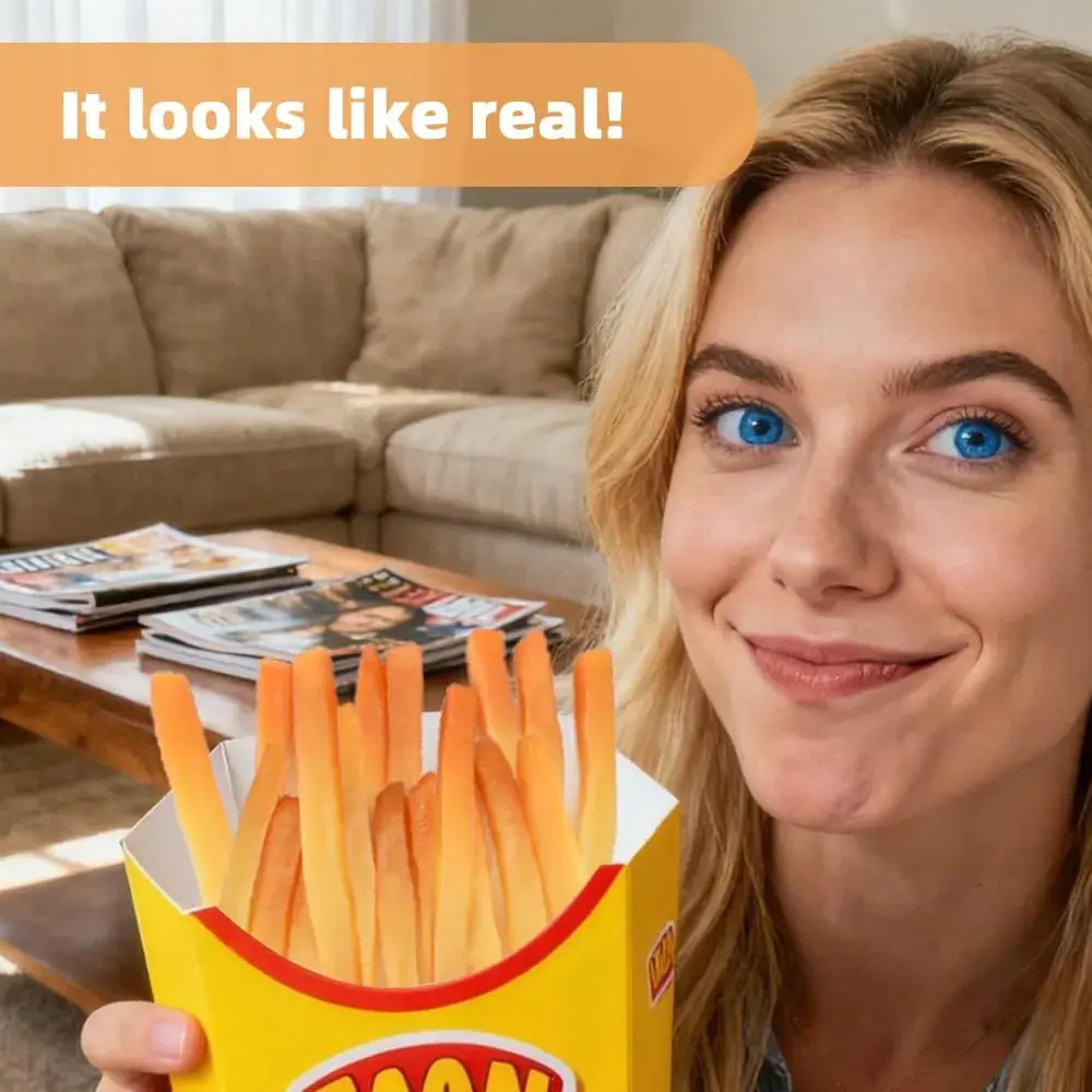 Hagao Fake French Fries 15 pcs | Realistic Polyurethane Play Food for Kitchen Decor - view 3