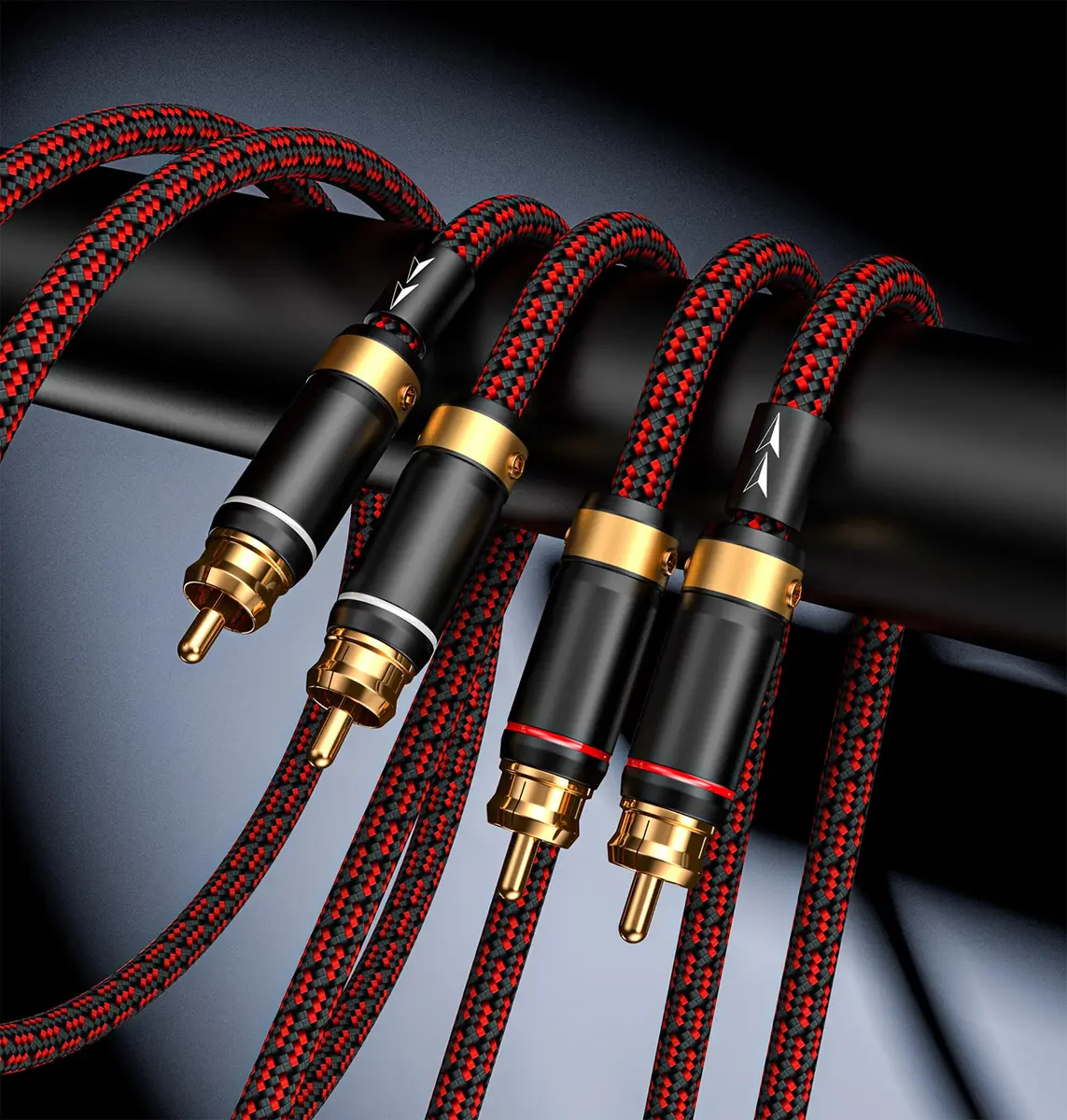Primeda Audiophile 2RCA Male to 2RCA Male Stereo Audio Cable 2.74m (9 Feet) | High-Fidelity Sound for Home Entertainment - view 2
