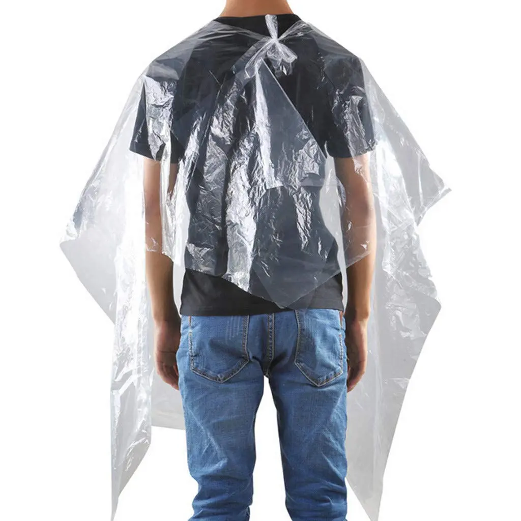 Wacece Disposable Hair Salon Capes Large 130x160cm (100 Count) | Waterproof & Lightweight for Hairdressing - view 2