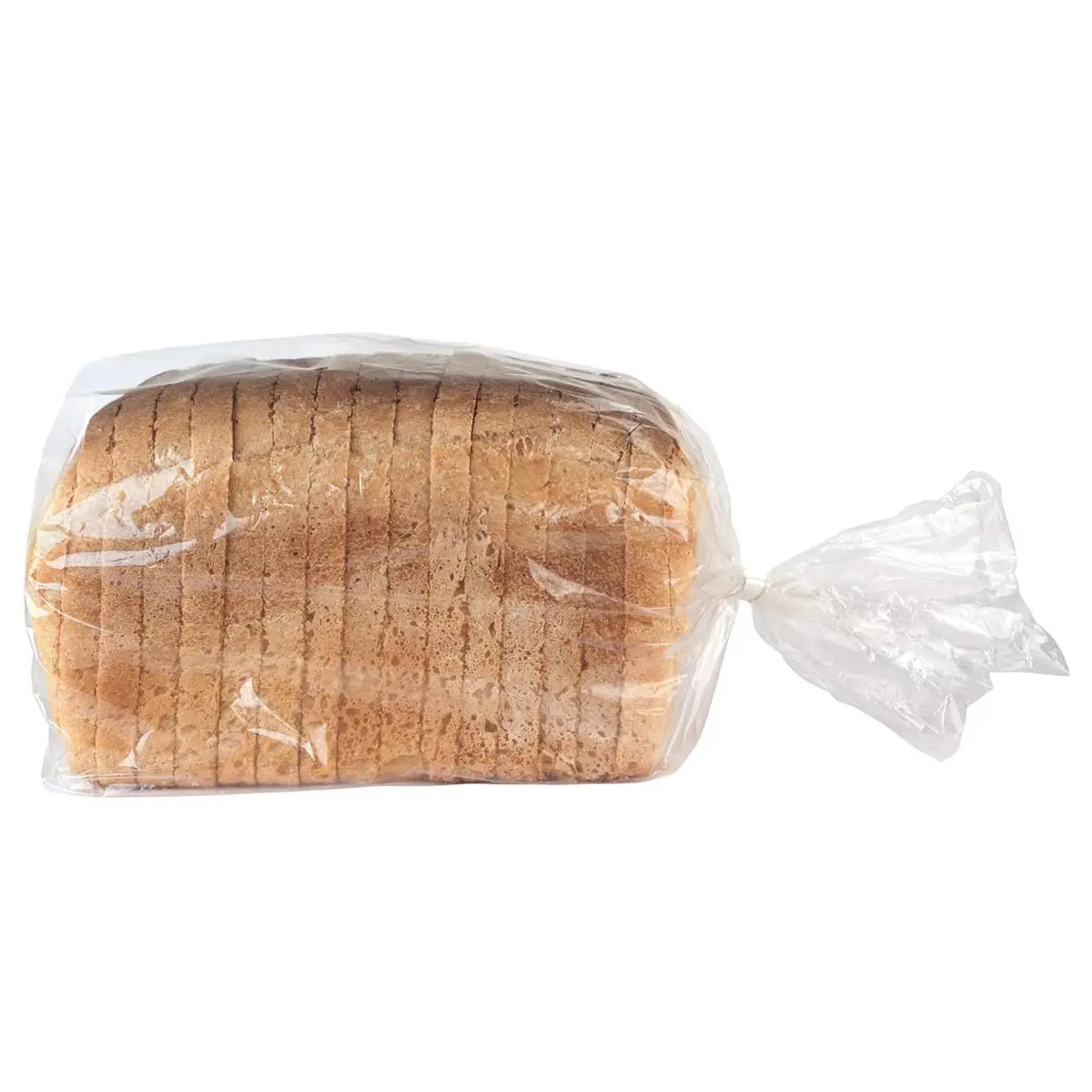 Morepack Plastic Bread Bags with Twist Ties 18x4x8 Inch (100 Pcs, Clear) | Gusseted for Large Loaves - view 3