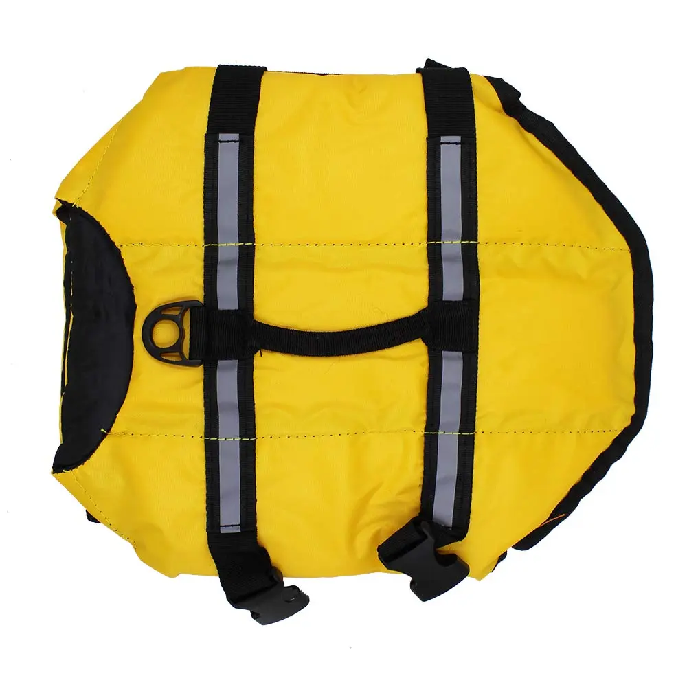 SNIK-S Dog Life Jacket for Swimming Safety with Reflective Stripes, Large Yellow, 13.8" Body Length (35 cm), 19.7-29.5" Chest Girth (50-75 cm) - view 5