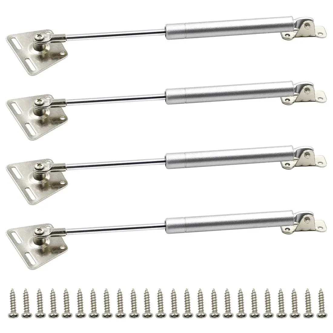 Hxchen Hydraulic Cabinet Hinges 10 Inch (250mm) 100N Soft Close Lid Support Rods | Pack of 4 - main product image