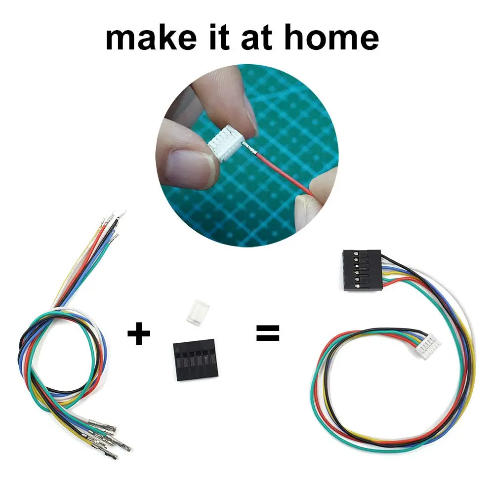 elechawk GH1.25 to Dupont 2.54 Pre-Crimped Cables and Connectors Kit 180pcs | Electronics Cable Connectors - view 3