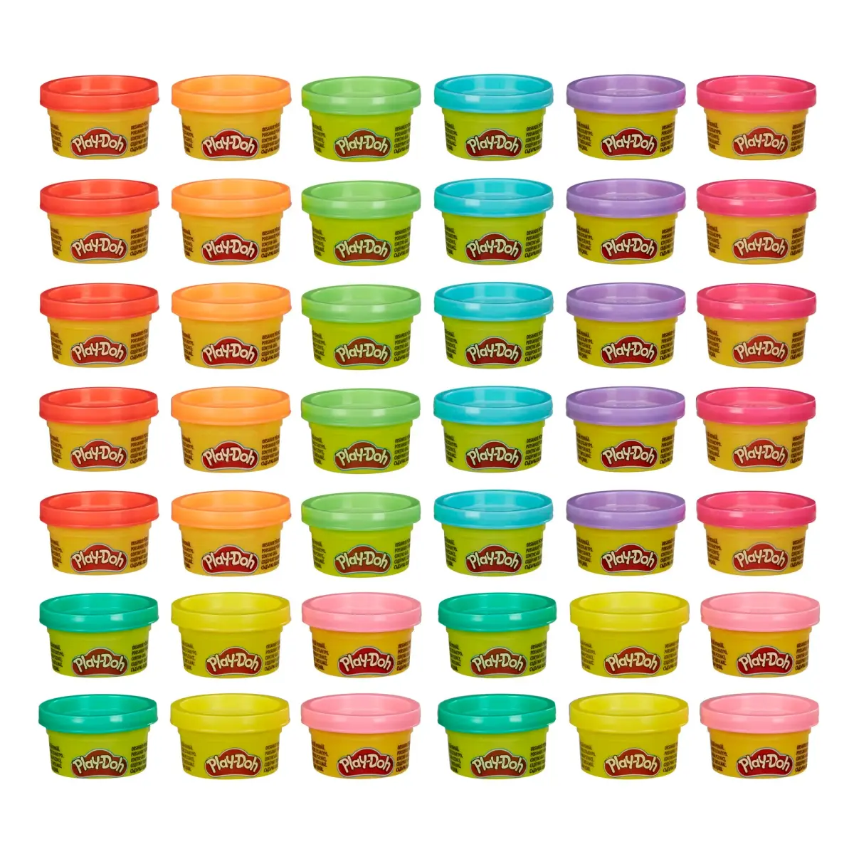 Play-Doh Bulk Handout 42-Pack of 1-Ounce Modeling Compound Cans | Assorted Colors, Non-Toxic, Value Pack - main product image