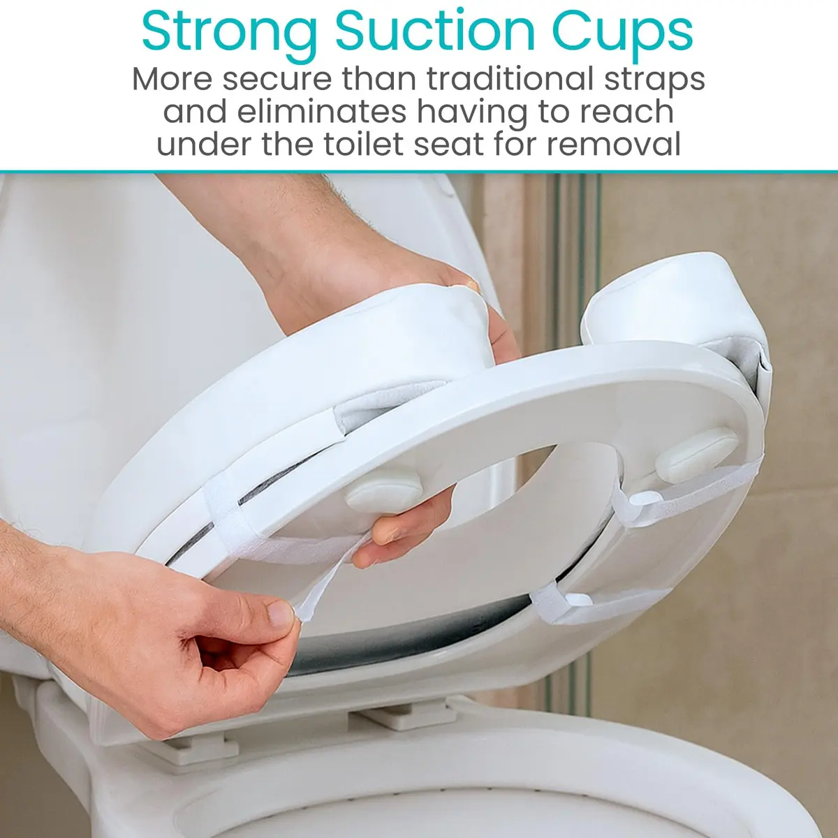Vive Toilet Seat Cushion 2" Height (5.1 cm) - Soft Foam Padded for Standard & Elongated Seats - view 9
