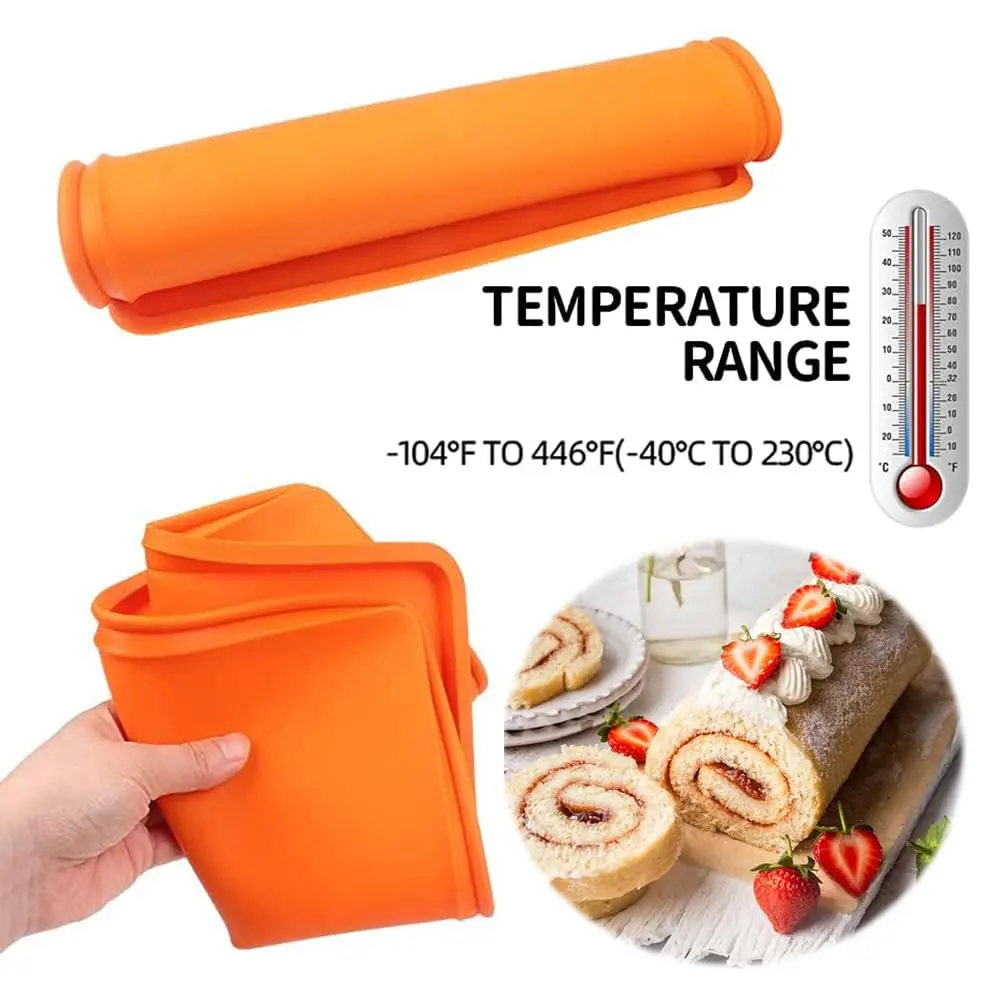 BAKER DEPOT Silicone Baking Mat 2 pcs | Nonstick Pastry & Cake Rug for Oven & Microwave - view 3