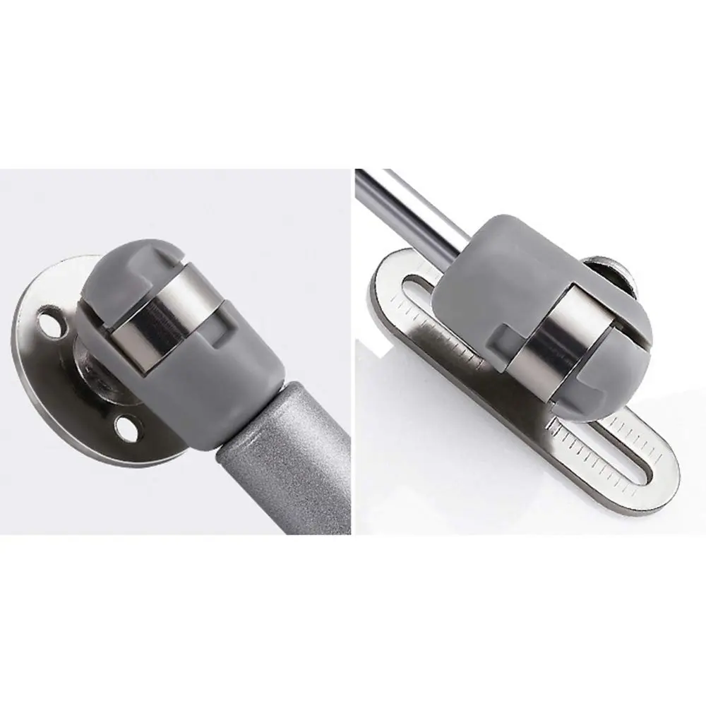 Hxchen Hydraulic Support Cabinet Hinges 235mm (9.25") 30N Soft Close Lid Supports | Pack of 4 Satin Nickel Silver - view 5