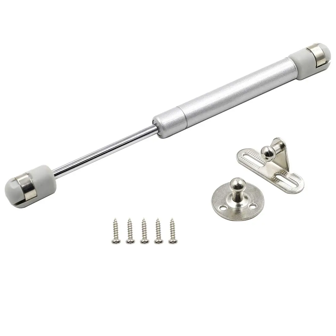 Hxchen Hydraulic Support Cabinet Hinges 235mm (9.25") 30N Soft Close Lid Supports | Pack of 4 Satin Nickel Silver - view 2