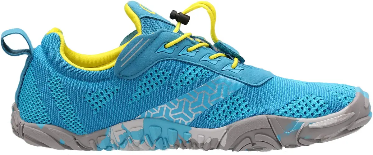 WHITIN Men's Wide Toe Box Trail Running Minimalist Shoes Light Blue 9 | Zero Drop, Vegan - view 5