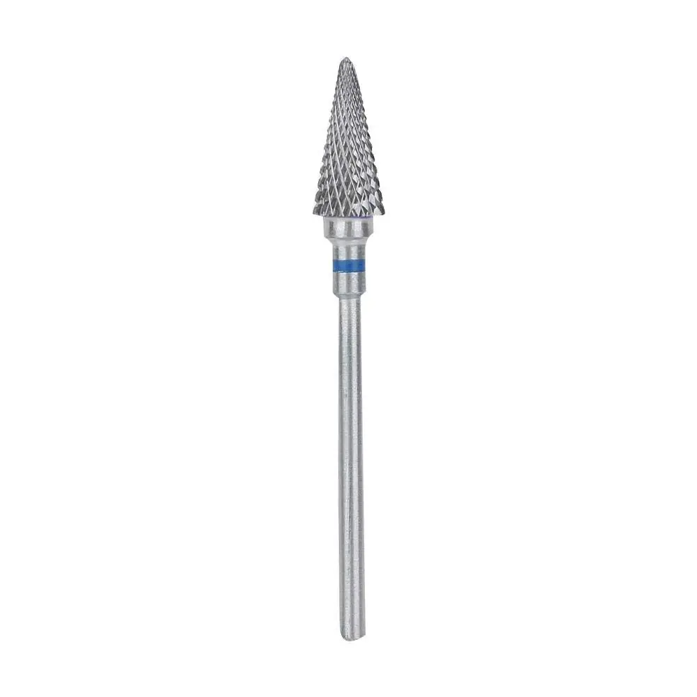 ZJchao Nail Drill Bits, 3/32'' (2.35mm) Tungsten Steel Nail Art Manicure Drill Bits, Electric Pedicure Head, Blue - view 8