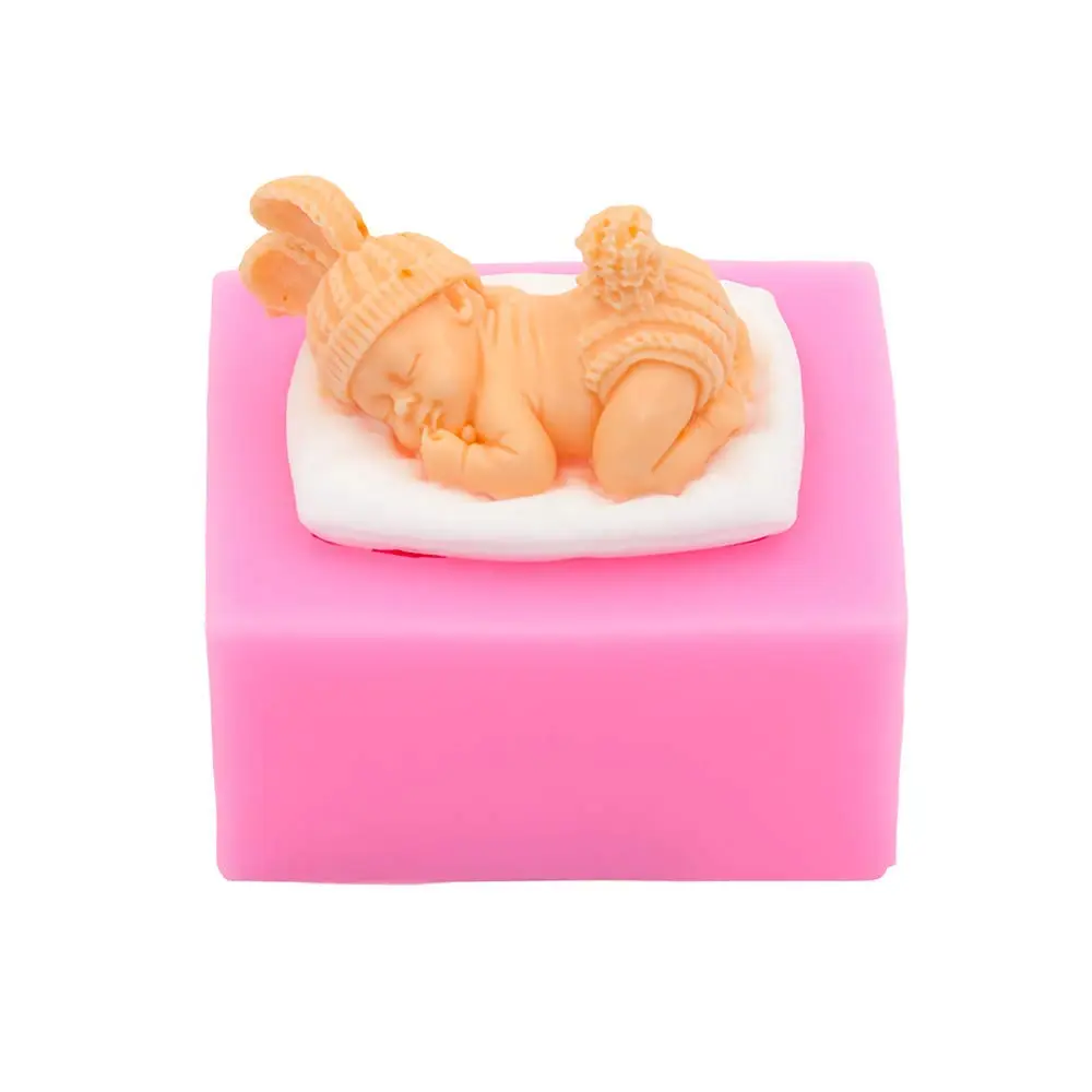 MoldFun 3D Baby Silicone Mold | Food-Grade, Flexible, Heat-Resistant | Baby Shower Cake Decor - main product image
