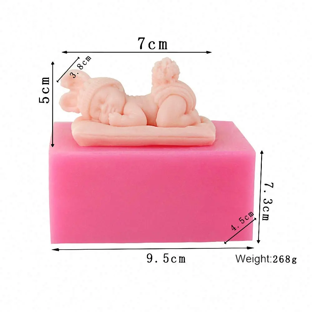 MoldFun 3D Baby Silicone Mold | Food-Grade, Flexible, Heat-Resistant | Baby Shower Cake Decor - view 2