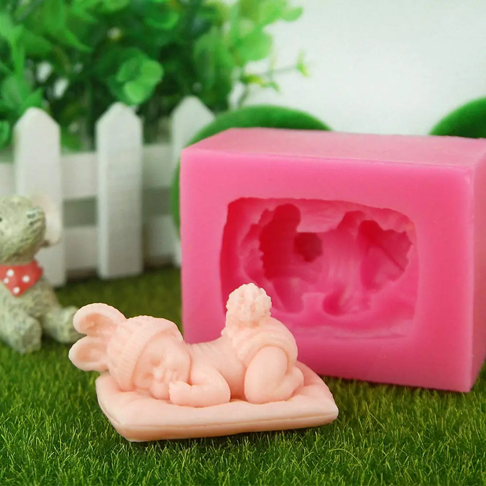 MoldFun 3D Baby Silicone Mold | Food-Grade, Flexible, Heat-Resistant | Baby Shower Cake Decor - view 3