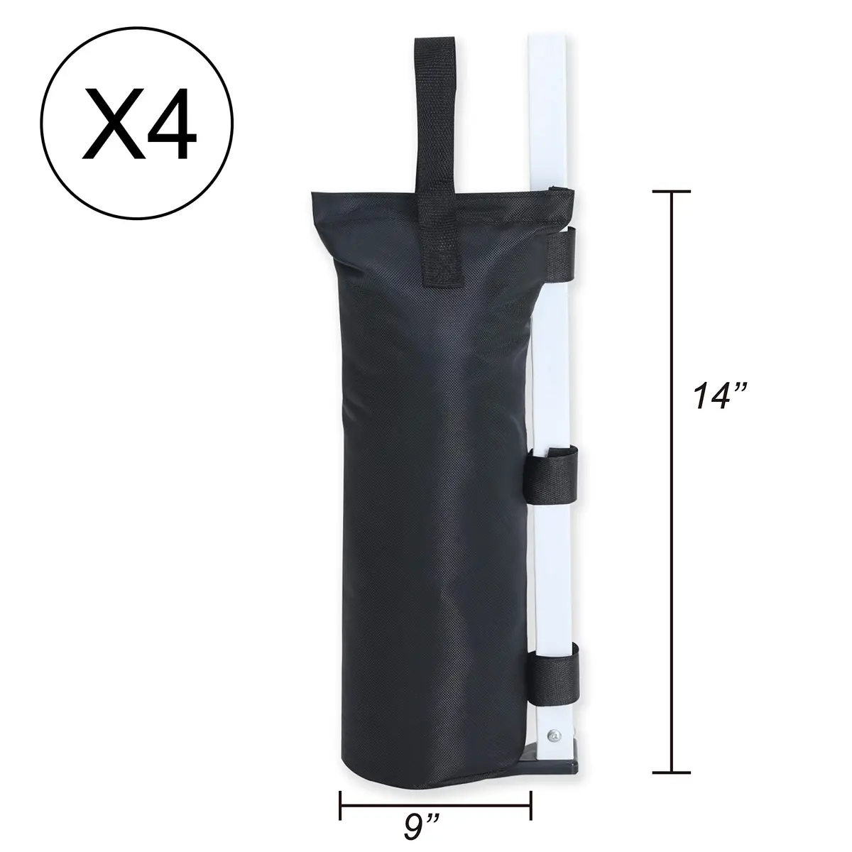ABCCANOPY 100 LBS Canopy Weights Set of 4 | 45.36 kg (100 lb) Sand Bags for Gazebo Legs - view 2