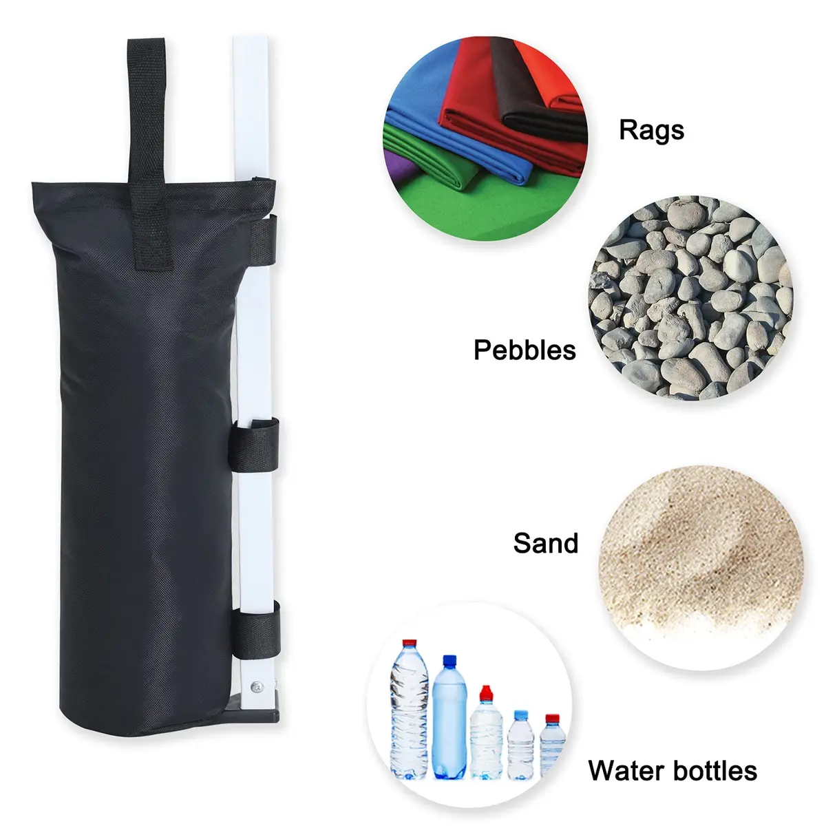 ABCCANOPY 100 LBS Canopy Weights Set of 4 | 45.36 kg (100 lb) Sand Bags for Gazebo Legs - view 4