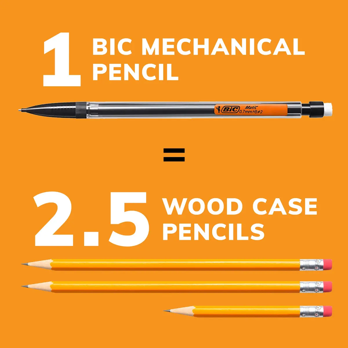 BIC Xtra-Smooth Mechanical Pencil, Medium Point (0.7 mm), 40-Count | Smudge-Free, Erases Cleanly, Office & School Use - view 6