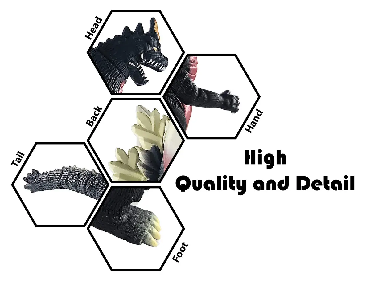 TwCare Space Godzilla Toy Action Figure 11 inch | Movie Monster Series Vinyl, Safe & Waterproof - view 2