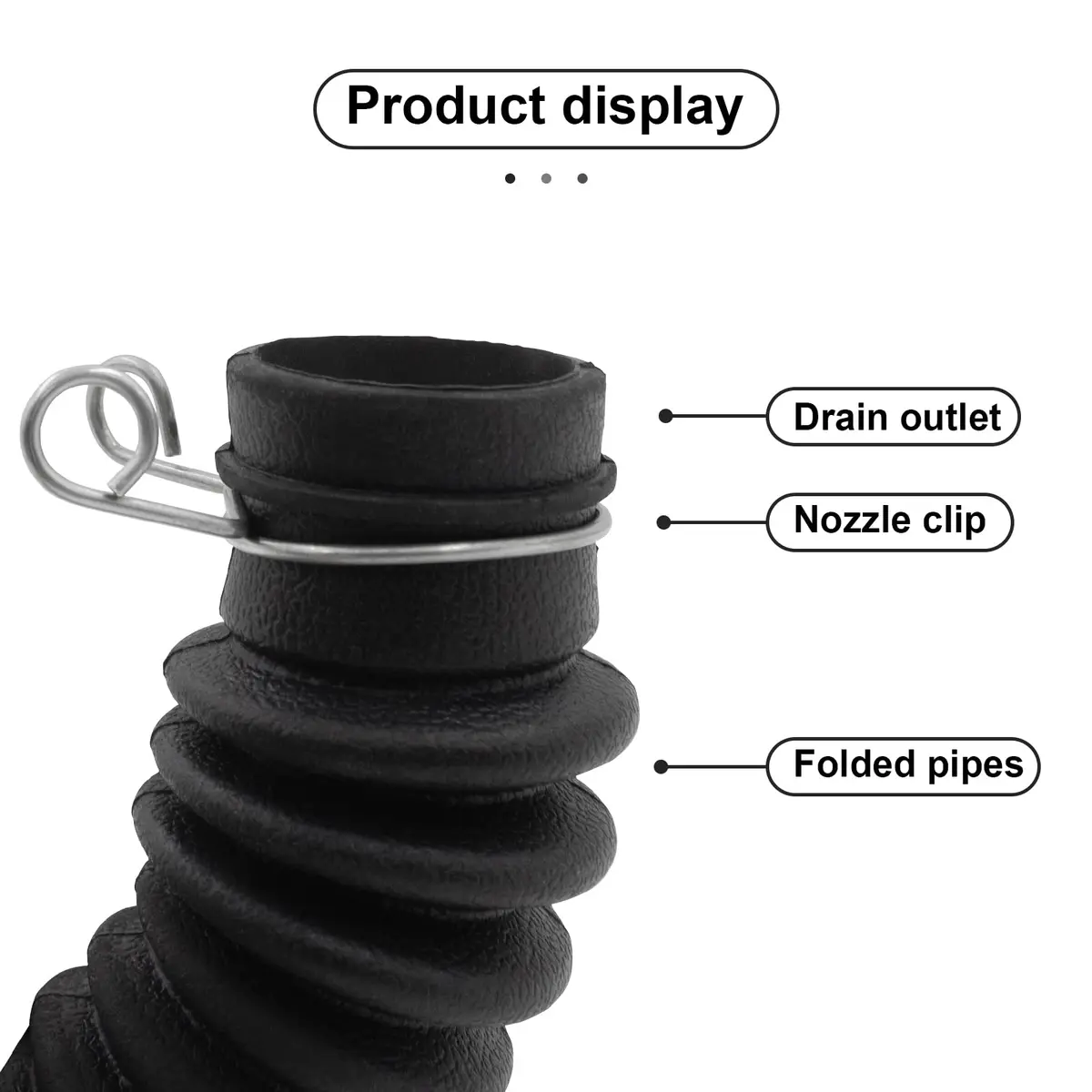 WPL For LG Washer Drain Hose AEM73213001 | Compatible with LG & Kenmore Models, 48-inch Rubber Hose - view 4