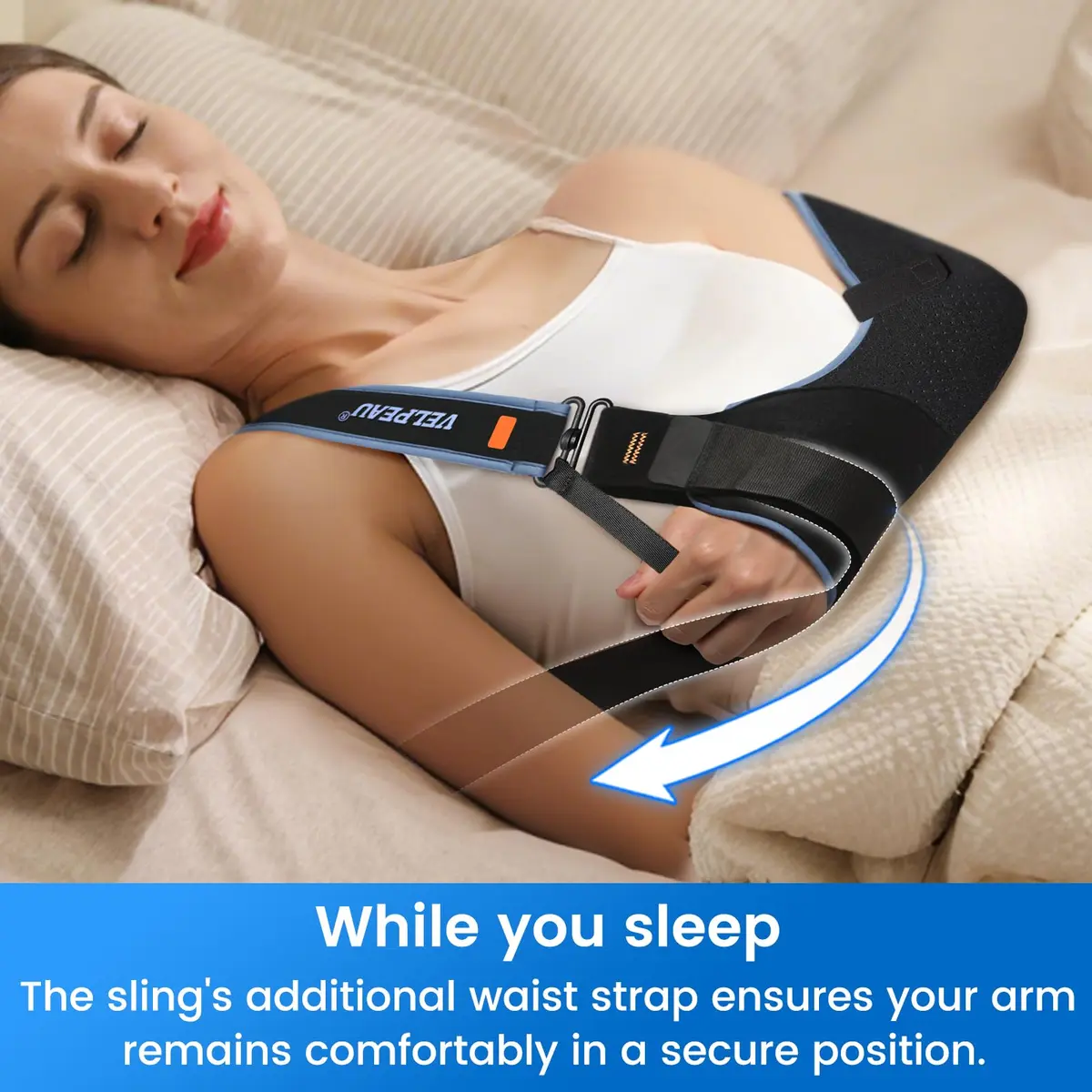 Velpeau Medical Arm Sling Shoulder Immobilizer XL (119.4cm Underbust) | T-Shaped Strap for Stability - view 7